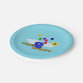 Happy Birthday Papieren Bordje (Gekanteld)