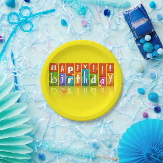 Happy Birthday Papieren Bordje (Feest)