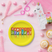 Happy Birthday Papieren Bordje (Feest)