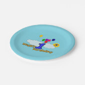 Happy Birthday Papieren Bordje (Gekanteld)