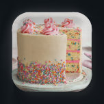 HAPPY BIRTHDAY!!! PAPIEREN BORDJE<br><div class="desc">Custom Birthday Cake Paper Plates</div>