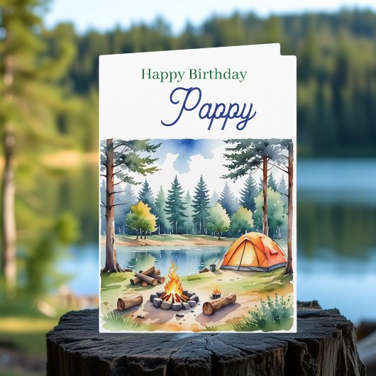 Happy Birthday Pappy | Campsite Poem Kaart