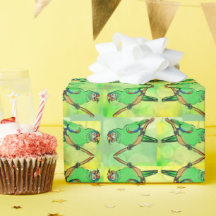 Happy Birthday parrot Cadeaupapier