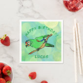 Happy Birthday parrot Napkins Servet (Insitu)