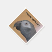 Happy Birthday Parrot Paper Napkin Servetten (Hoek)