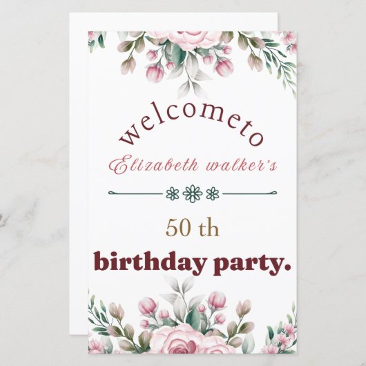 Happy birthday party (Voorkant / Achterkant)