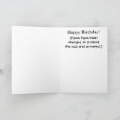 Happy Birthday Party Animals Wenskaart Bedankkaart (Binnen)