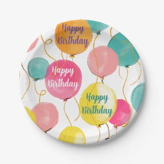 Happy Birthday Party Balloons Bord