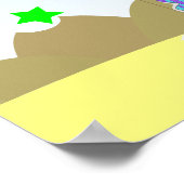 Happy Birthday Party Balloons Dinosaurs Poster (Hoek)