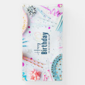Happy Birthday Party Banner (Verticaal)