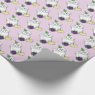 Happy Birthday (Party) Bichon Frise Dog - Cute Cadeaupapier
