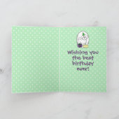 Happy Birthday Party Bichon Frise Dog - Cute Kaart (Binnen)