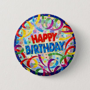 Happy Birthday Party Button