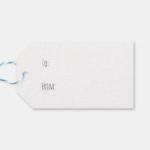 Happy Birthday Party-honden Cadeaulabel (Achterkant Horizontaal)