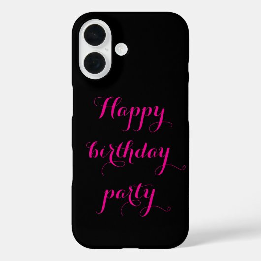  Happy birthday party iphone case  (Achterkant)