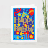 Happy Birthday Party Kaart (Voorkant)