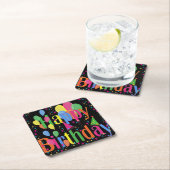 Happy Birthday Party Kartonnen Onderzetters (Insitu)