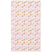 Happy Birthday Party Kinder Cupcakes Tafelkleed (Voorkant)