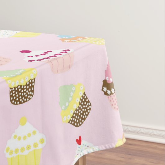 Happy Birthday Party Kinder Cupcakes Tafelkleed (Voorbeeld)