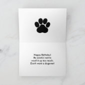Happy Birthday Party met honden en Drinken Kaart (Binnen)