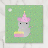 Happy Birthday Party Mouse Bedankjes Labels (Voorkant)