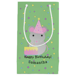 Happy Birthday Party Mouse Klein Cadeauzakje