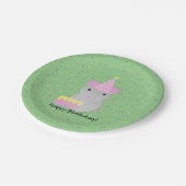 Happy Birthday Party Mouse Papieren Bordje (Gekanteld)