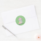 Happy Birthday Party Mouse Ronde Sticker (Envelop)