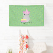 Happy Birthday Party Mouse Spandoek (Insitu)