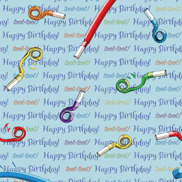 Happy Birthday Party Noisemakers Inpakpapier Vel