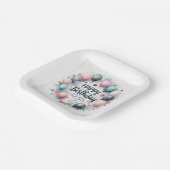 "Happy Birthday Party Paper Borden" Papieren Bordje (Gebogen)