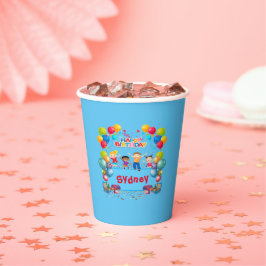 Happy Birthday Party Paper Cup Kinder servies Papieren Bekers