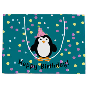 Happy Birthday Party Penguin Groot Cadeauzakje