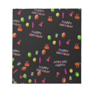 Happy Birthday Party Personaliseer Destiny's Notitieblok