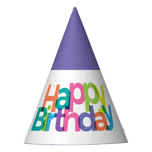 Happy Birthday Party Pet Feesthoedjes (Voorkant)