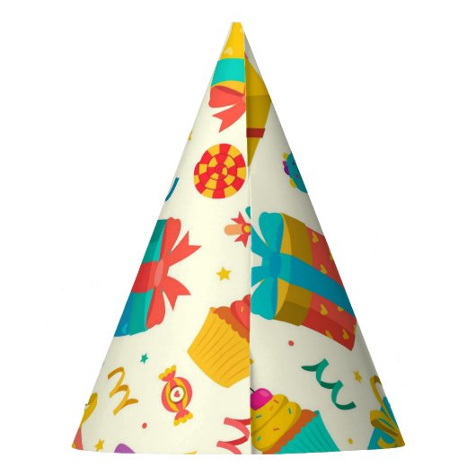 Happy Birthday Party Pet Feesthoedjes (Achterkant)