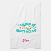 Happy birthday party  theedoek (Verticaal)