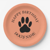 Happy Birthday party voor honden Papieren Bordje (Voorkant)