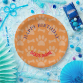 Happy Birthday party voor honden Papieren Bordje (Feest)