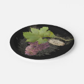 Happy Birthday Party Wine Grapes Vineyard Theme Papieren Bordje (Gekanteld)