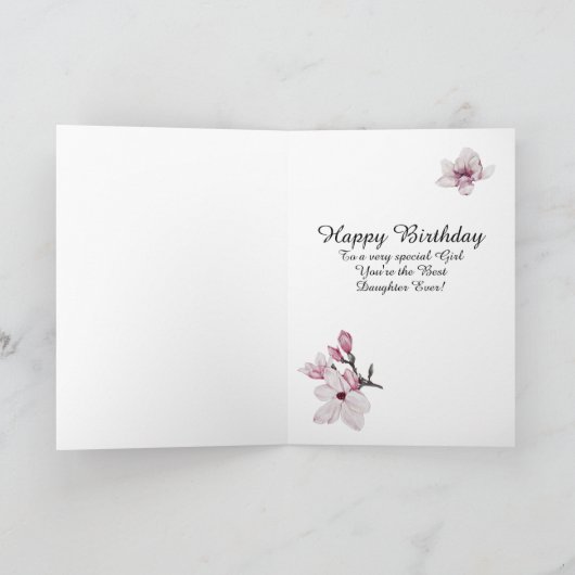 Happy Birthday pas Wenskaart aan Kaart (Binnen)