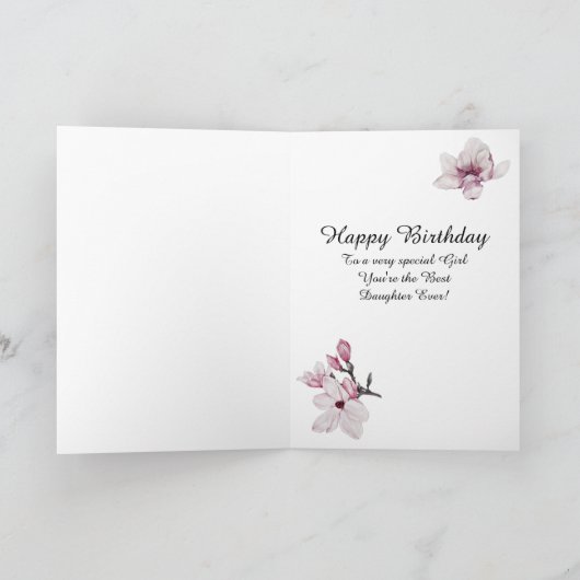 Happy Birthday pas Wenskaart aan Kaart (Binnen)