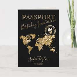 Happy Birthday Passport kaart elke leeftijd