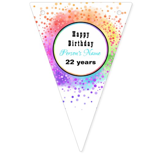 Happy Birthday Pastel Banner - HAMbyWG (Eerste vlag)