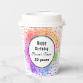 Happy Birthday Pastel Paper Cups - HAMbyWG Papieren Bekers (Achterkant)