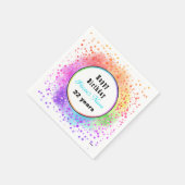 Happy Birthday Pastel Paper Napkins - HAMbyWG Servet (Hoek)