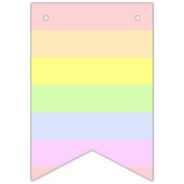 Happy Birthday Pastel Rainbow BUNTING FLAGS Vlaggetjes (Eerste vlag)