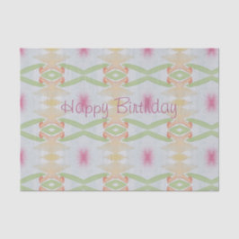 Happy Birthday Pastel Tissue Paper Tissuepapier