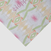 Happy Birthday Pastel Tissue Paper Tissuepapier (Detail)