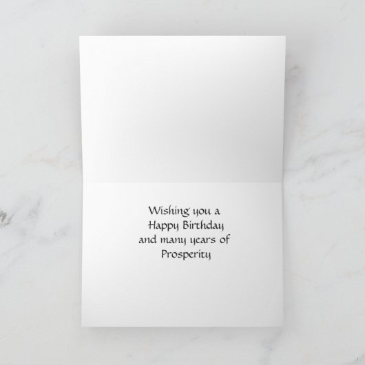 Happy Birthday-pastor Kaart (Binnen)